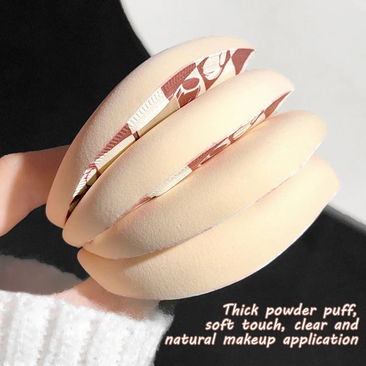 Dry and wet makeup puff sponge soft Korean style cute elastic marshmallow soft cushion makeup foundation set Qme