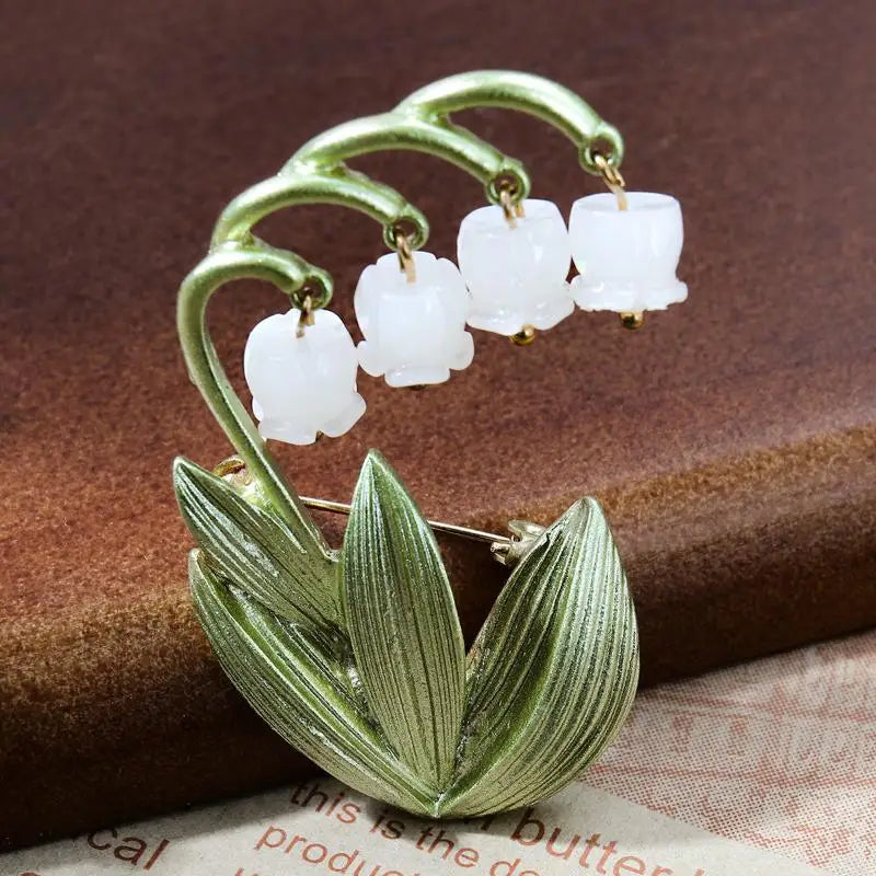 1/5Pcs Wedding Holiday Party Couple Gift Luxury Beautiful Fringe Tulip Flower Design Brooch For Men And Women Jewelry Accessory Qme