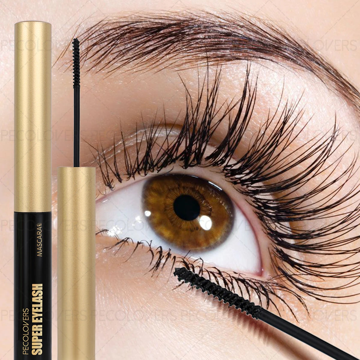 Gold Tube Mascara Black Long-lasting Natural Waterproof Sweat-proof Qme 01