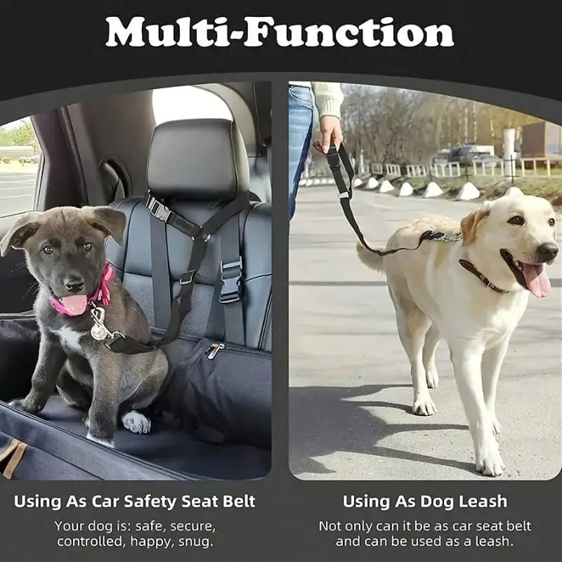 Dogs Vehicles Dog Seatbelt Tether Christmas Seat Belt Vehicle Secure Qme
