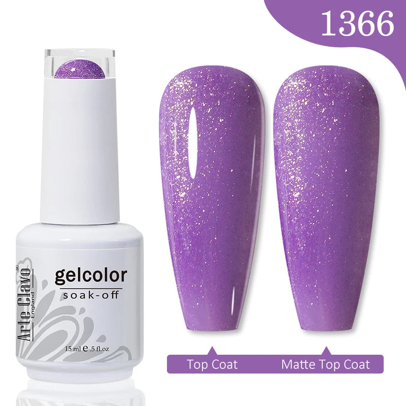 Arte Clavo Gel Nail Polishes Pink Nude Hybrid Lak Manicure