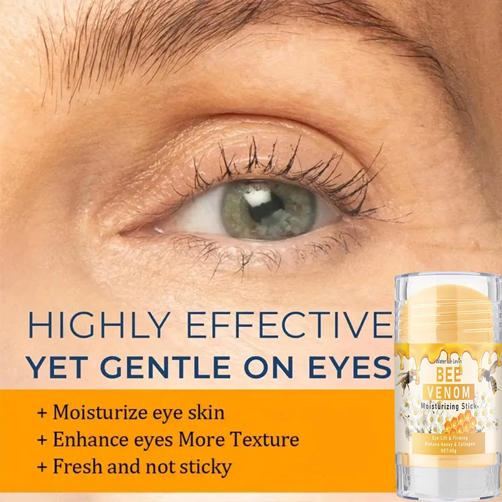 Bee Venom Eye Cream Stick Hydrates and Moisturizes the Skin Around the Eyes, Protects and Nourishes, Making the Light Beige Color More Soft Qme