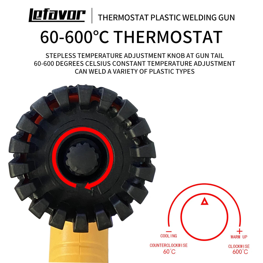 750 1000W Plastic Repair Air Gun Heat Adjustable Temperature Welding Qme