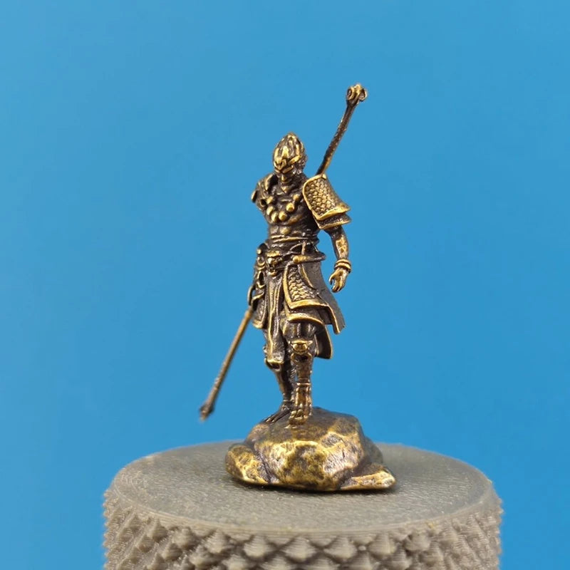 Wu Kong Statue Model Desk Ornaments Home Car Decor Craft Antique Qme