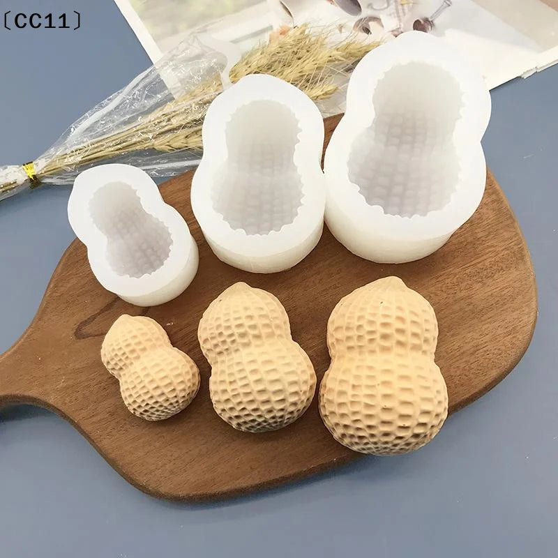 Peanut Pistachio Pecan Coffee Bean Mousse Cake Silicone Mold Qme
