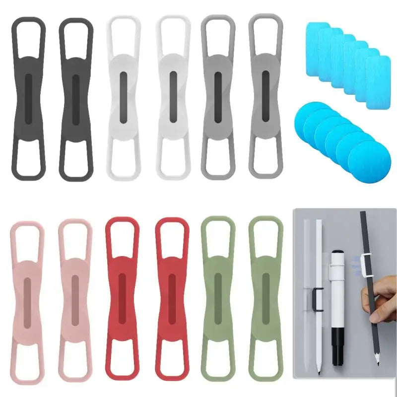 2 3 Magnetic Multifunction Silicone Adjustable Pen Stand Office Qme