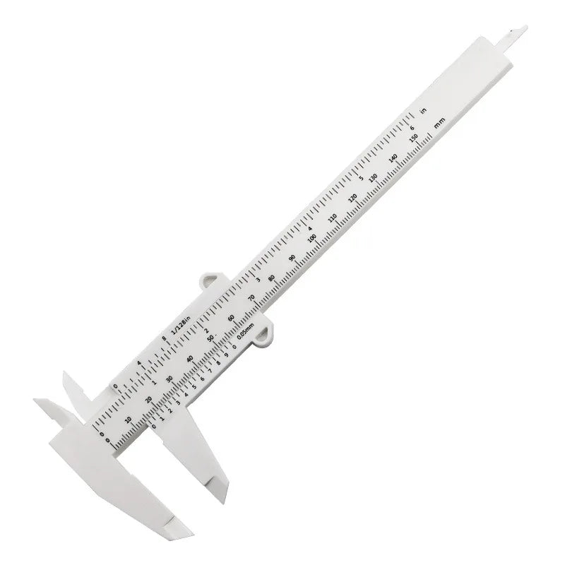 Portable Plastic Eyebrow Measuring Vernier Caliper Tattoo Ruler Qme White China Mainland