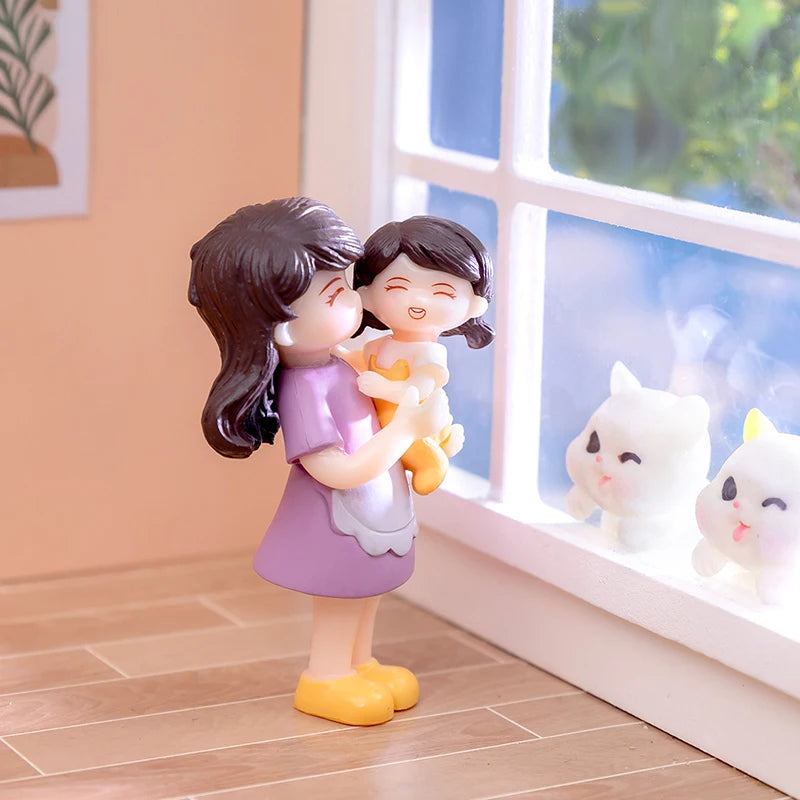DIY Home Desktop Decoration Ornaments Miniatures Figurines Mother's Qme