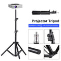 Universal Projector Tripod Stand Stretchable Projector Bracket Aluminum Alloy Portable Holder Adjustable Height for LCD Project Qme Default Title