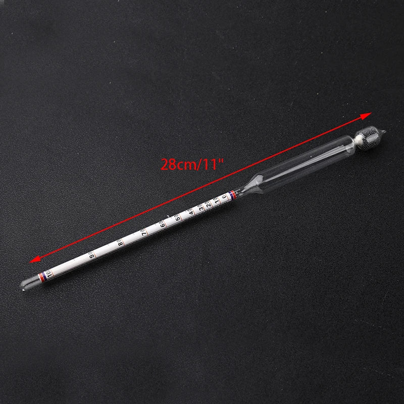 0-100 Degree Glass Wine Alcohol Meter Concentration Liquor Fruit Rice Qme