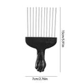 Black Metal African American Pick Comb Hair Combs Hairdressing Salon Qme Black