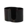 2-in-1 Cotton Swab Makeup Remover Cotton Integrated Storage Box Desktop Makeup Cotton Double Hole Storage Box Covered StorageBox Qme Black A