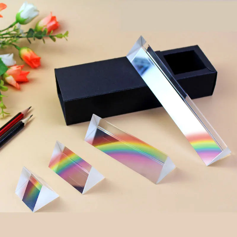Triangular Prism Rainbow Prisma Crystal Glass Photographic Prisme Qme