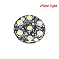 WS2812 7Bit Round LED Circuit Board Programmable Brightness Module Qme White