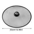 Black Splatter Screen Anti Grease Frying Pan Oil Splash Guard Lid Fine Mesh Splash Guard Cover Lid Kitchen Tools Qme 33cm
