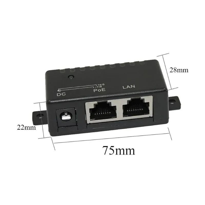 10pcs 100Mbps 5V 12V 24V 48V/1A POE Injector Power Splitter for IP Camera POE Adapter Module Accessories Qme