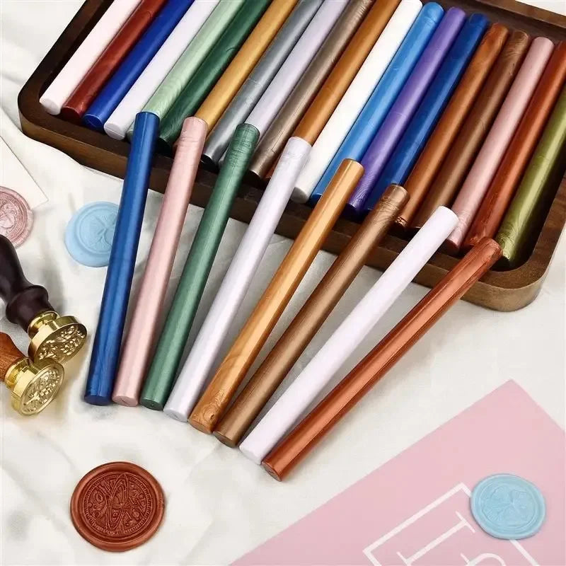 DIY Melt Glue Sealing Wax Stick Gun Custom Stamp Wedding Party Invitation Fashion Gift Decoration Sealing Wax Seals Seal Arts Qme