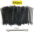 50-600pcs Black Straight Line Hair Clip U-shaped Needle Lady Hairpins Curly Wavy Grips Women Bobby Pins Styling Hair Accessories Qme 400pcs