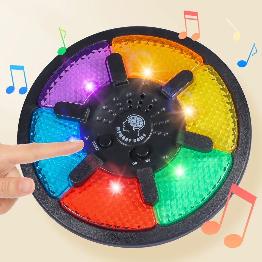 Memory Game Machine Handheld Electronic Memory Game with Light and Sound Puzzle Creative Interactive Game Toy Memory Training Qme