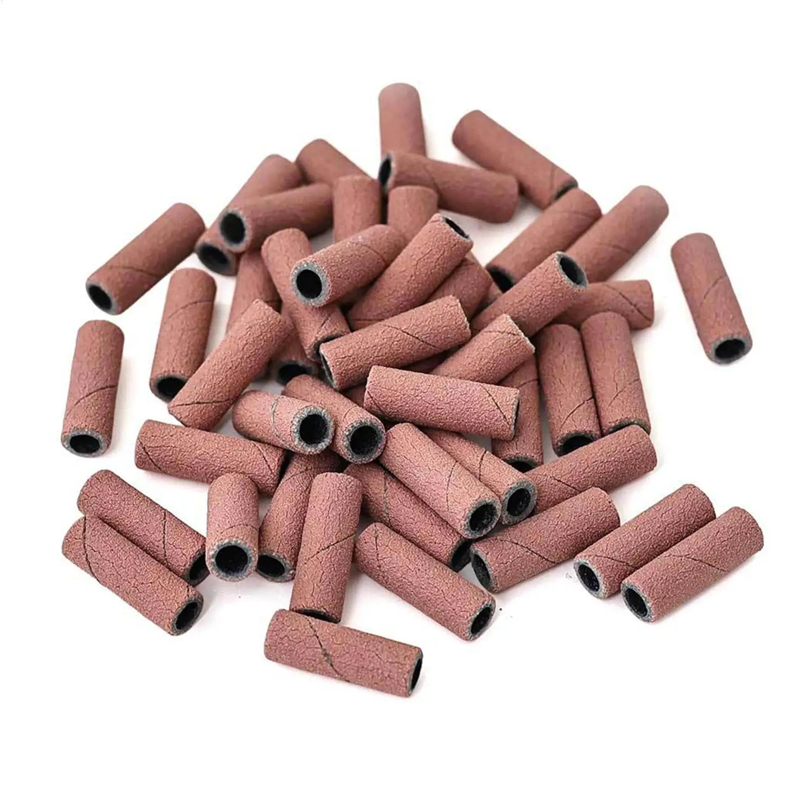 50pcs Nail File Sanding Bands Nail Drill Bits Sanding Bands for Electric Machine File Grinder Sand Band Nails Gel Polish Remove Qme