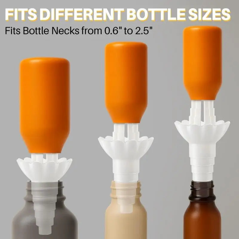 1 Liquid Transfer Connectors Reusable Bottle Funnel Adapter Kitchen Qme