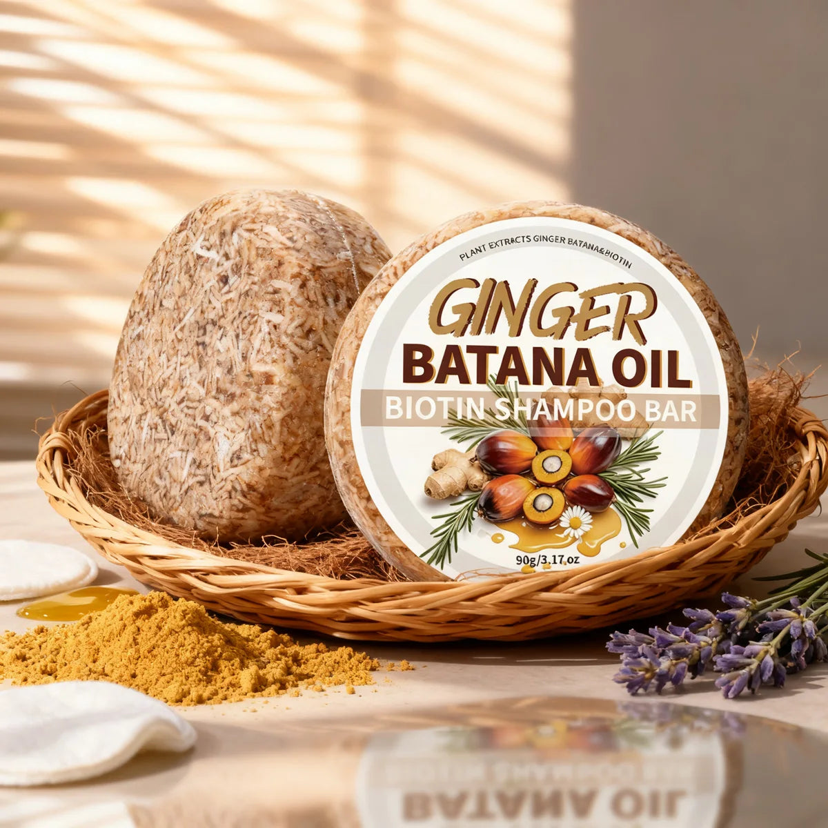 Batana Oil Shampoo Conditioner Soap Ginger Essential Natural Qme