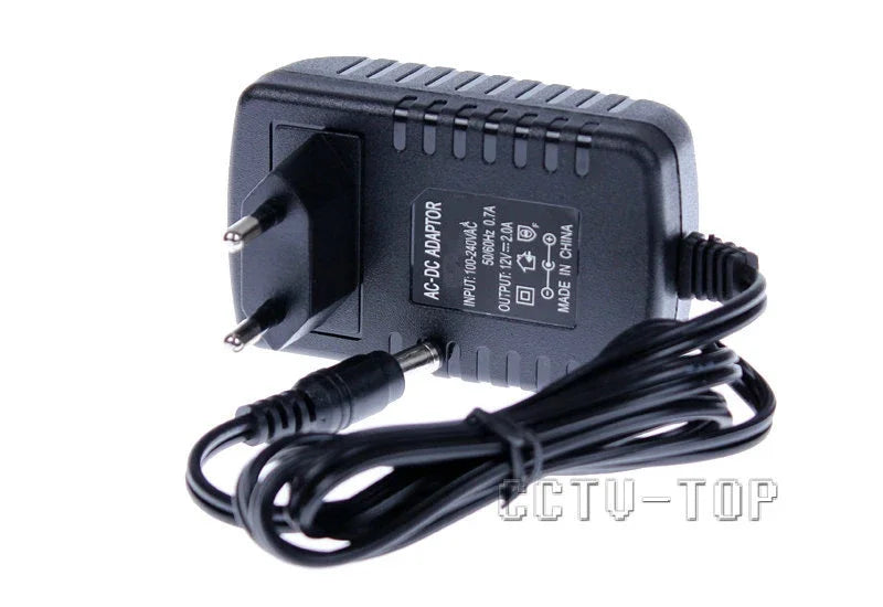 2PCS EU Type AC 100-240V to DC 12V 2A Power Supply CCTV Camera LED Strip AC/DC Adapters Power Plug Adaptor 5.5x2.1mm Qme