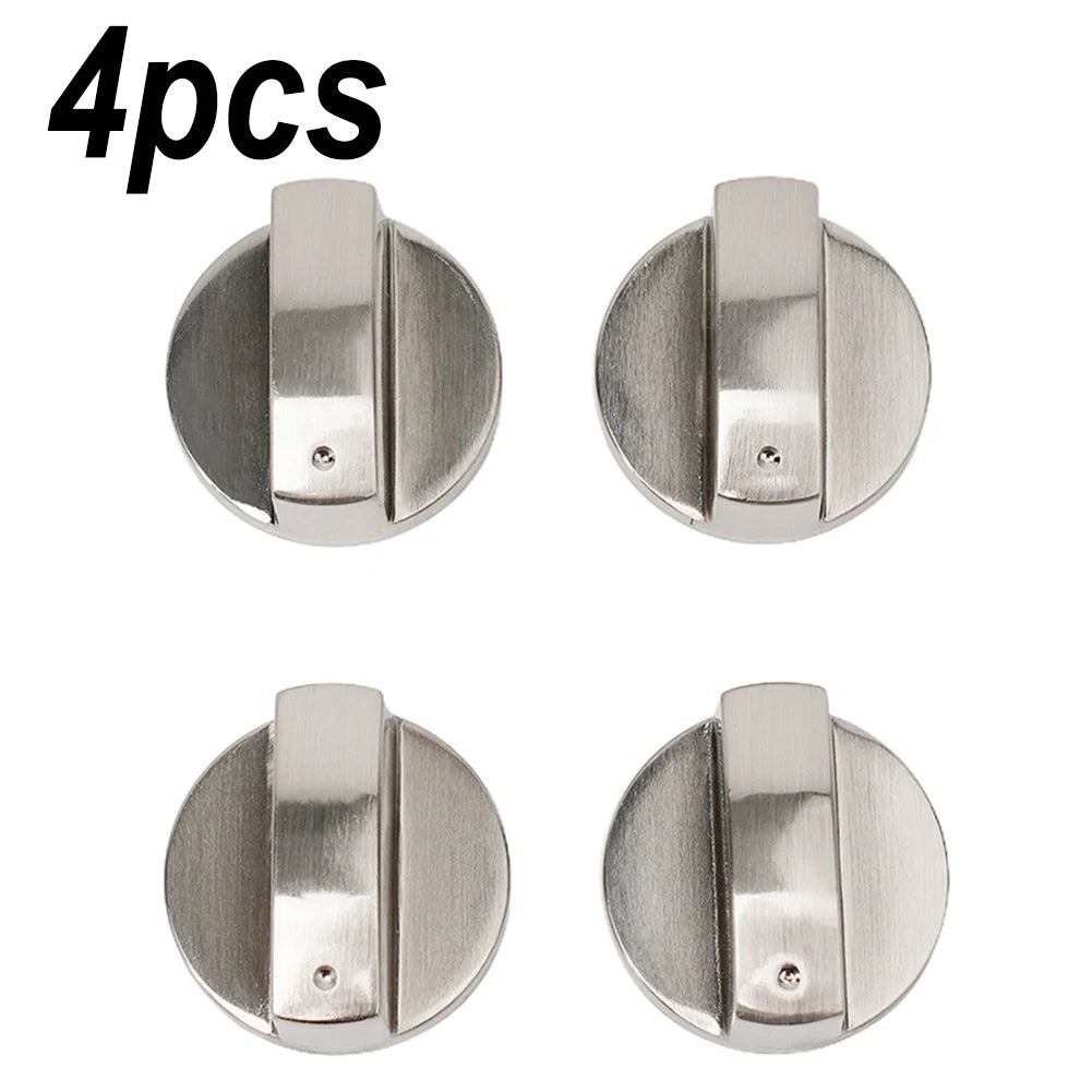 4Pcs 6mm Gas Stove Knobs Kit Cooker Oven Control Knobs Switch Set For Kitchen Cooker Gas Stove Replacement Knobs Qme