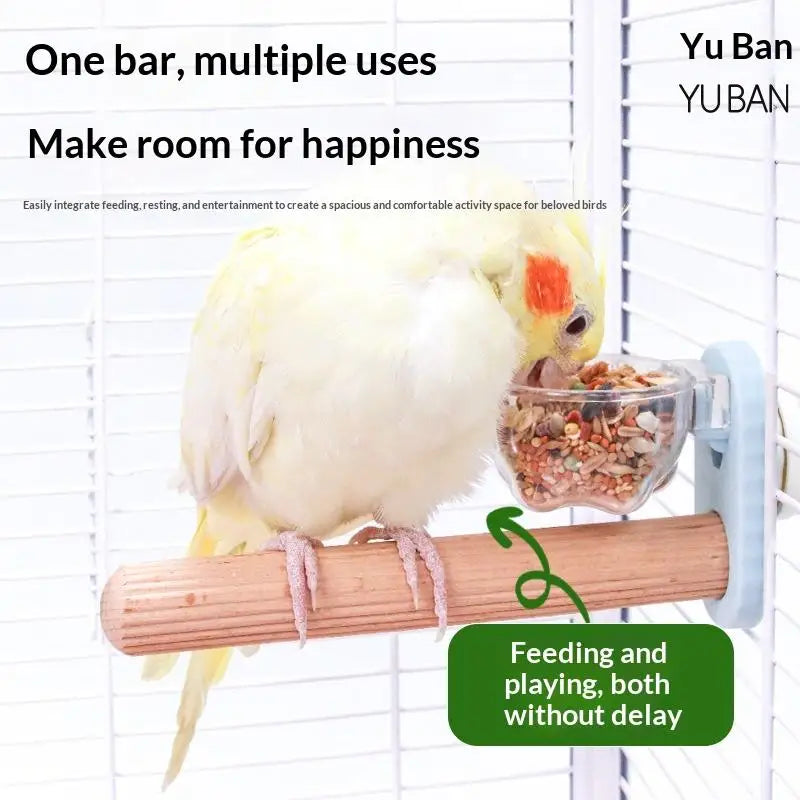 Bird Foraging Station Pole Bite Grinding Mouth Suppliesparrot Claw Qme