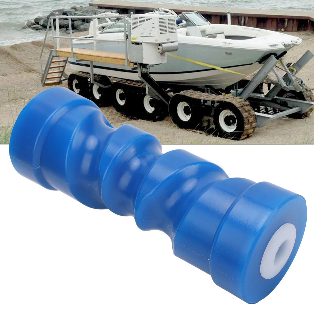 8 Inch Self-Centering Keel Boat Trailer Roller with 0.67Inch Center Bore Diameter Bow Stop Roller Marine Hardware for Boat Qme