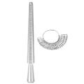Finger Gauge Finger Sizer Finger Measure Tool UK Size Mandrel Stick Finger Gauge Sizer Jewelry Measuring Tool Set Qme Silver
