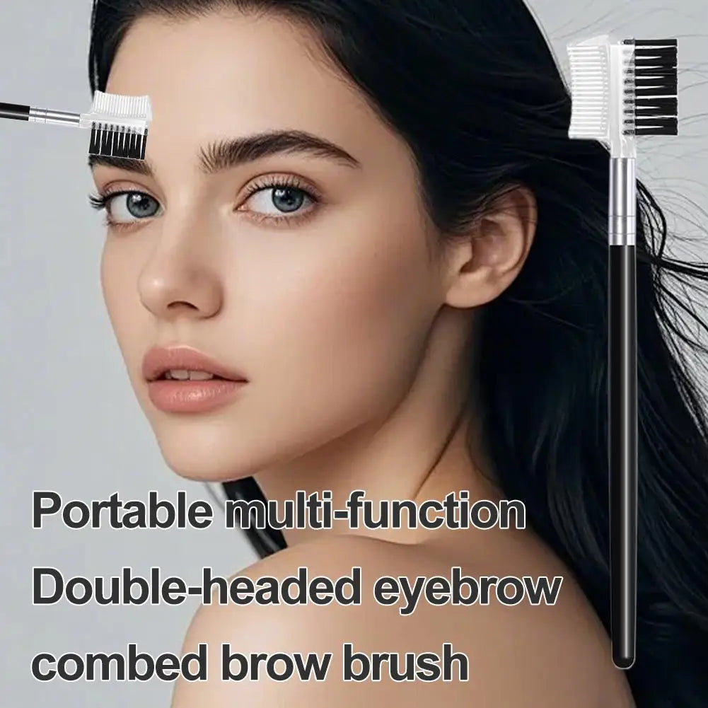 Dual-headed Eyebrow Comb Makeup Brush Beauty Tool Professional Lash Qme