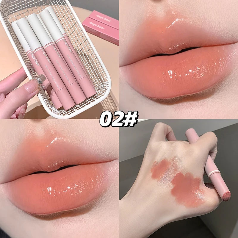 Gege Bear Mirror Lip Glaze Lipstick Moisturizing Effect Long-lasting Qme GX1351-2