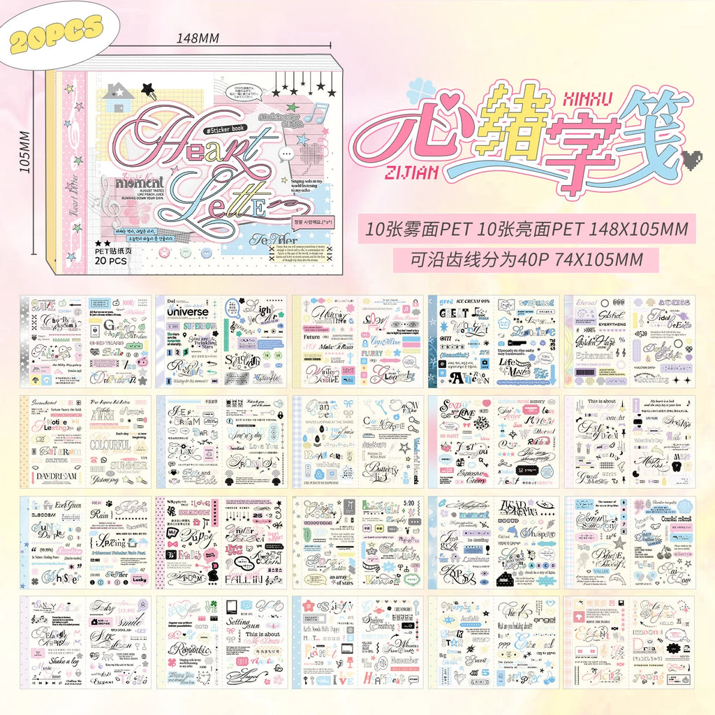 20/40 Sheets Retro Cartoon Die cut Japanese Stationery Stickers book Decorative Scrapbooking Sticker handmade Journal Supplies Qme A