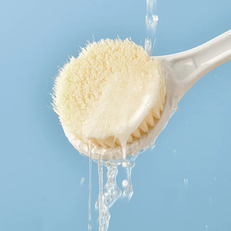 Long Handle Bath Brush Soft Hair Back Ball Bathroom Body Brushes Mud Qme