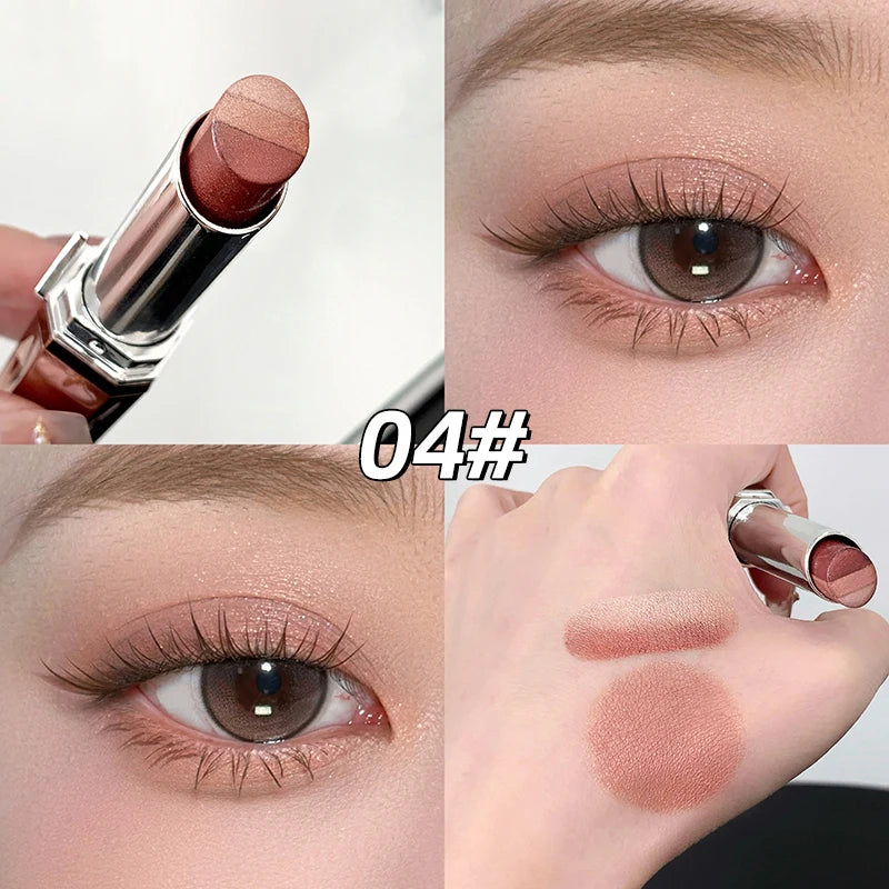 Three Gradient Pearlescent Eye Shadow Stick GEGE BEAR Qme GX1606-4