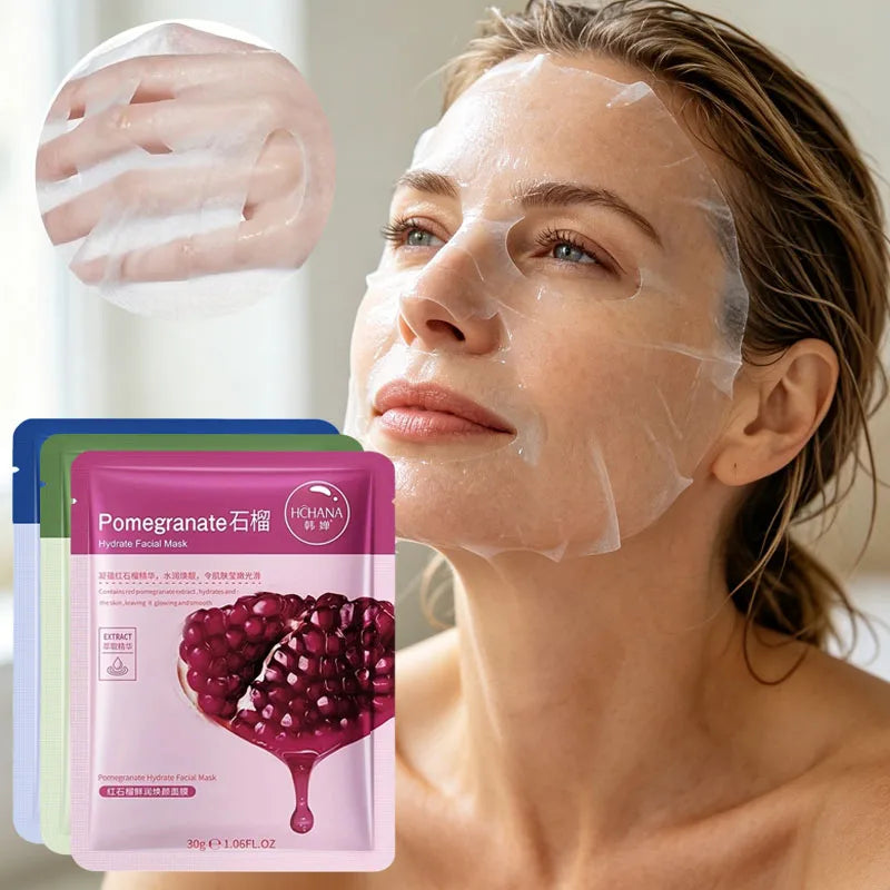 5-piece Soothing Moisturizing Facial Mask Which Moist Comfortable Qme