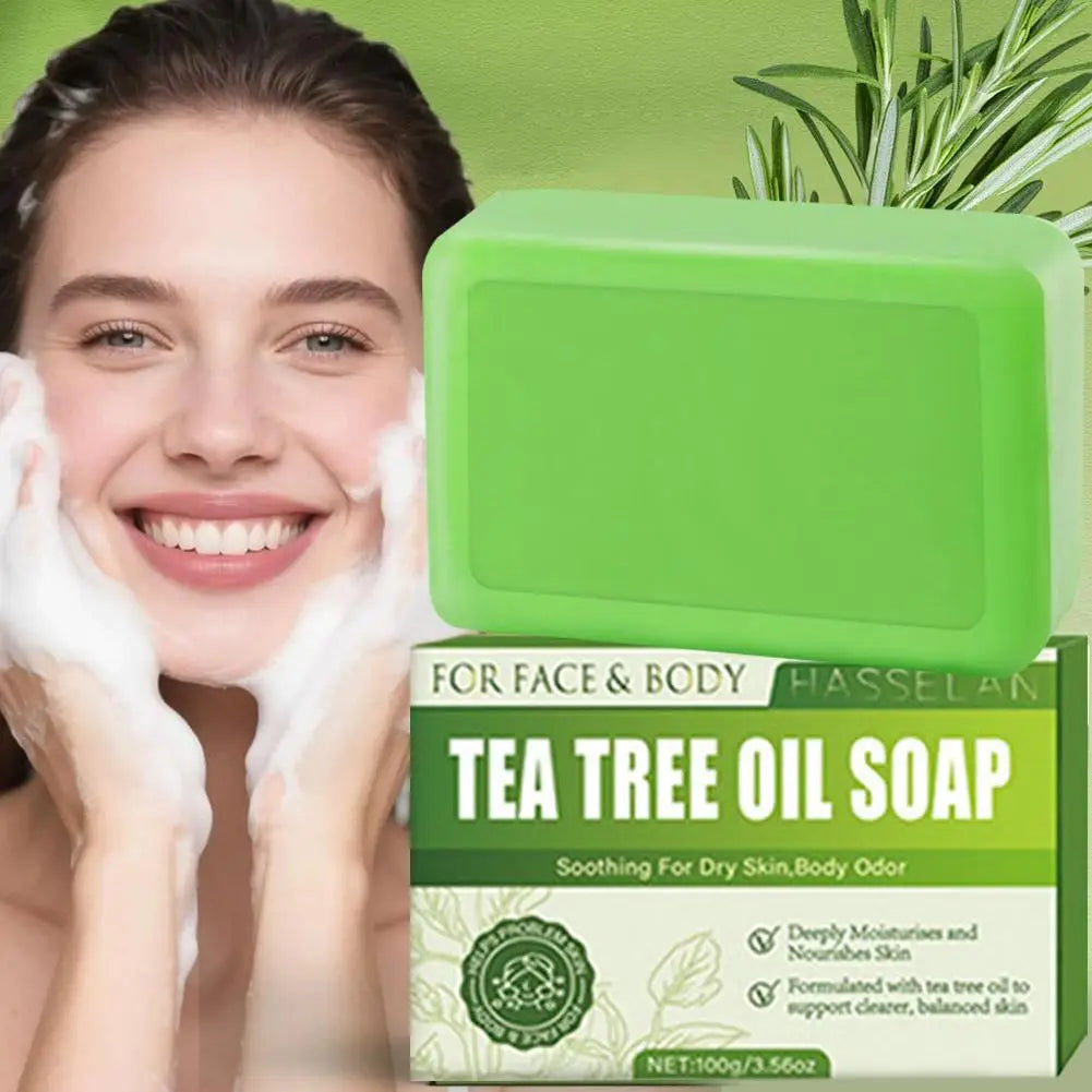 1 2 Tea Tree Soap Relief Bar Moisturizing Exfoliate Relieve Cleansing Qme