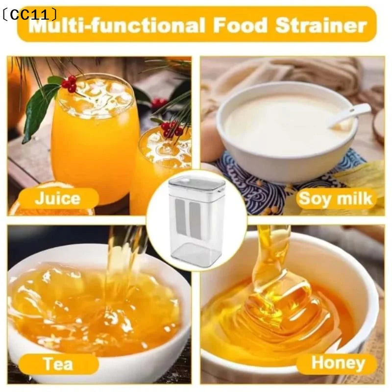 Yogurt Filter Strainer Fine Mesh Transparent Box Homemade Screen Qme