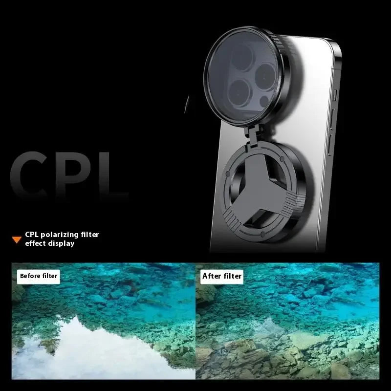 CPL Filter Magnetic Circular Polarizer Camera Lens Clip Professional Qme