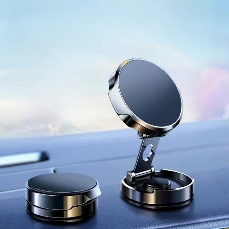 Car mounted magnetic phone holder 720 ° rotatable and foldable, strong magnetic holder anti shake, universal for car navigation Qme