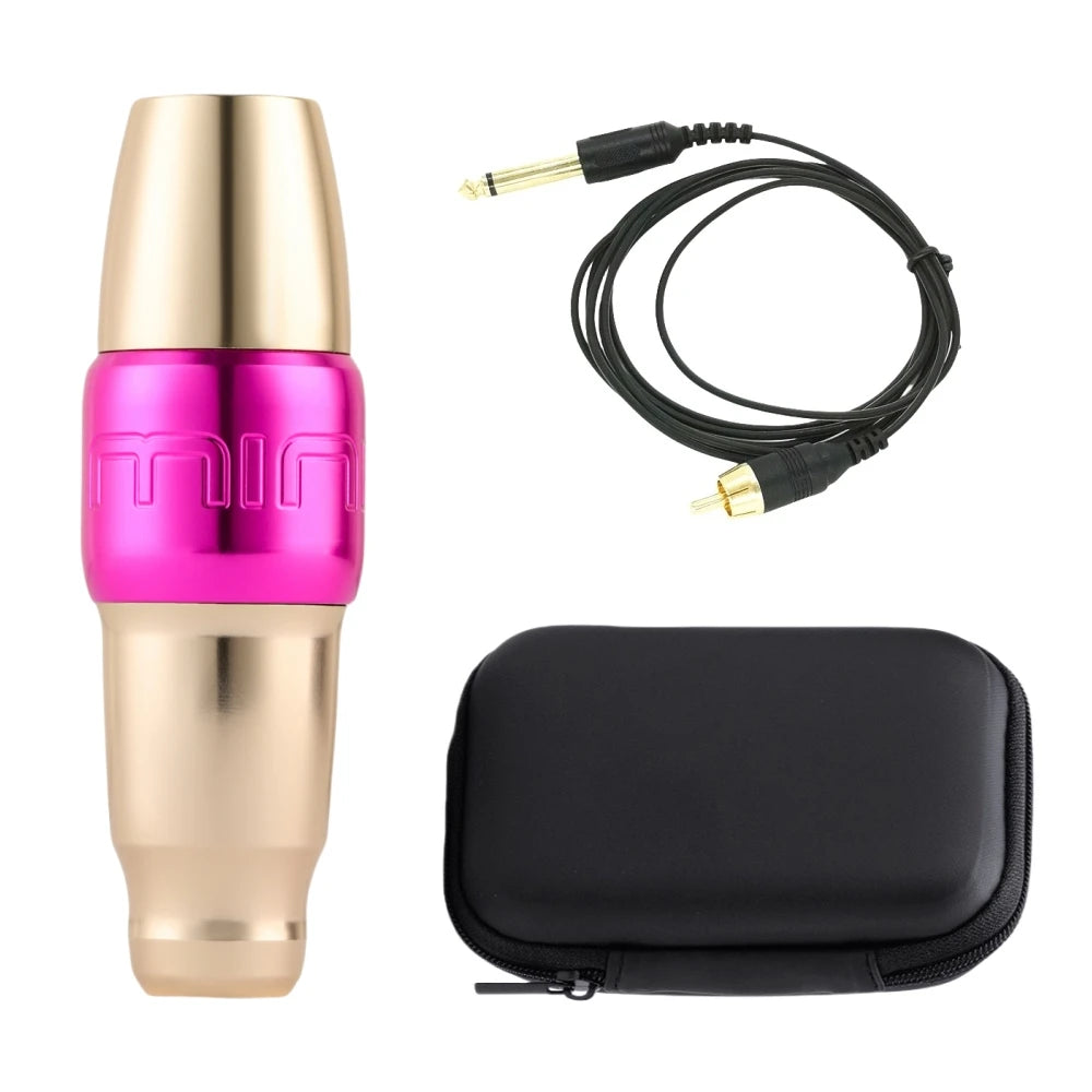 New FK Mini PMU Rotary Motor Permanent Makeup Tattoo Pen Machine For Lip Eyebrow Supply Qme Camo Gold