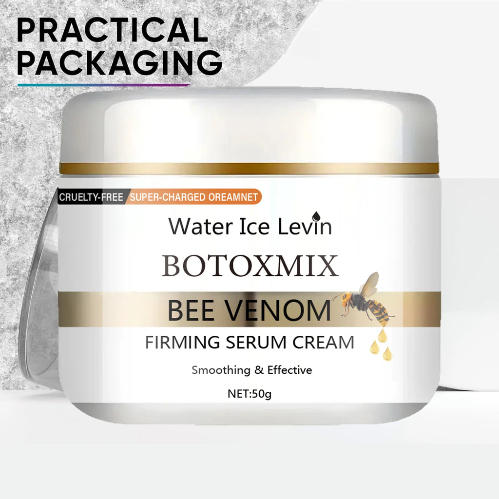 50g Instant Facial Bee Venom Lifting Cream, Smooths Fine Lines and Wrinkles, Moisturizes and Firms, with a Silky Texture Suitable for All Skin Types Qme