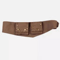 Vintage Hippie Western Belt Adjustable Waist Cincher Fanny Retro Qme Dark Khaki