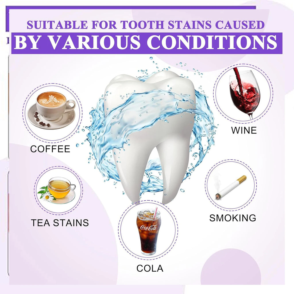 50ml of Purple Toothpaste, Suitable for Both Men and Women, Eliminates the Fear of Tooth Stains or Bad Breath, Confidently Show Off Your White Teeth, Enjoy Fresh Breath during Intimate Moments, Refreshing for Summer Qme