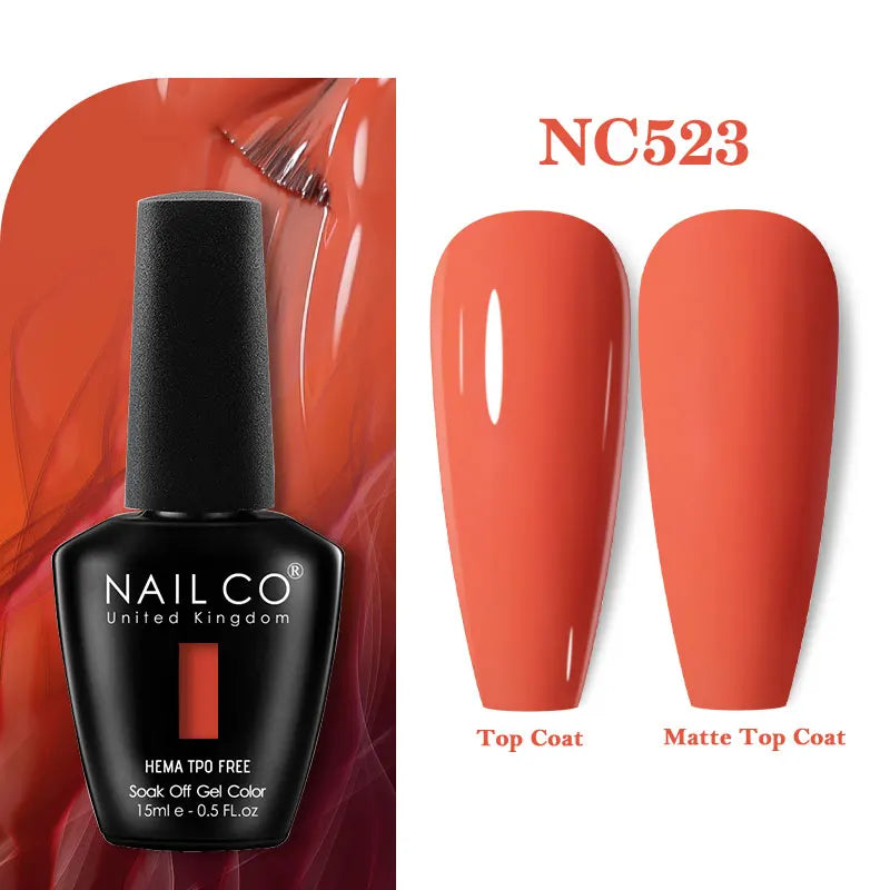 NAILCO Green Series Dark Gel Nail Polish Lasting Hybrid Base Matte