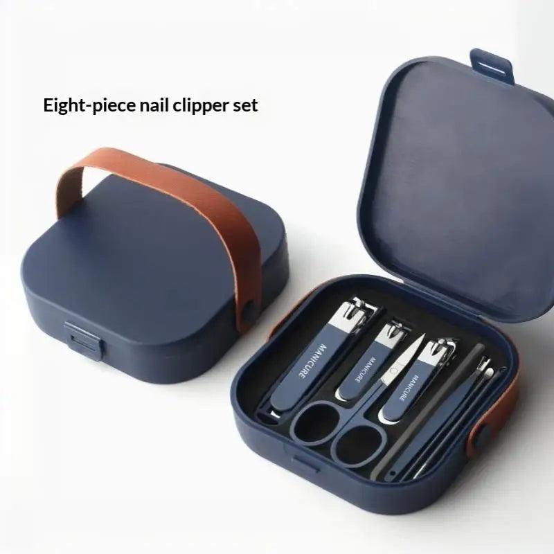 5 Lightweight Anti Splash Nail Clipper Handheld Scissors Storage Case Qme