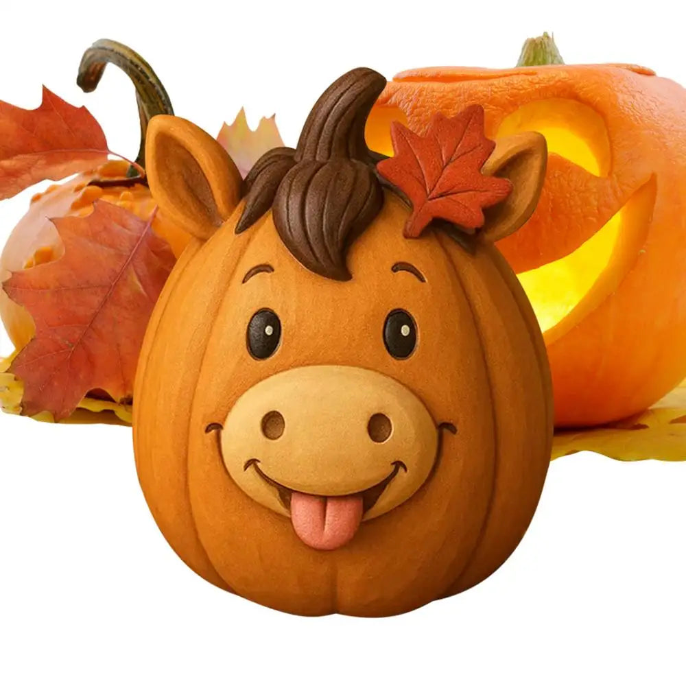 Farm Animal Pumpkin Decorations Cow Duck Sheep Chicken Desk Figurine Qme B China Mainland