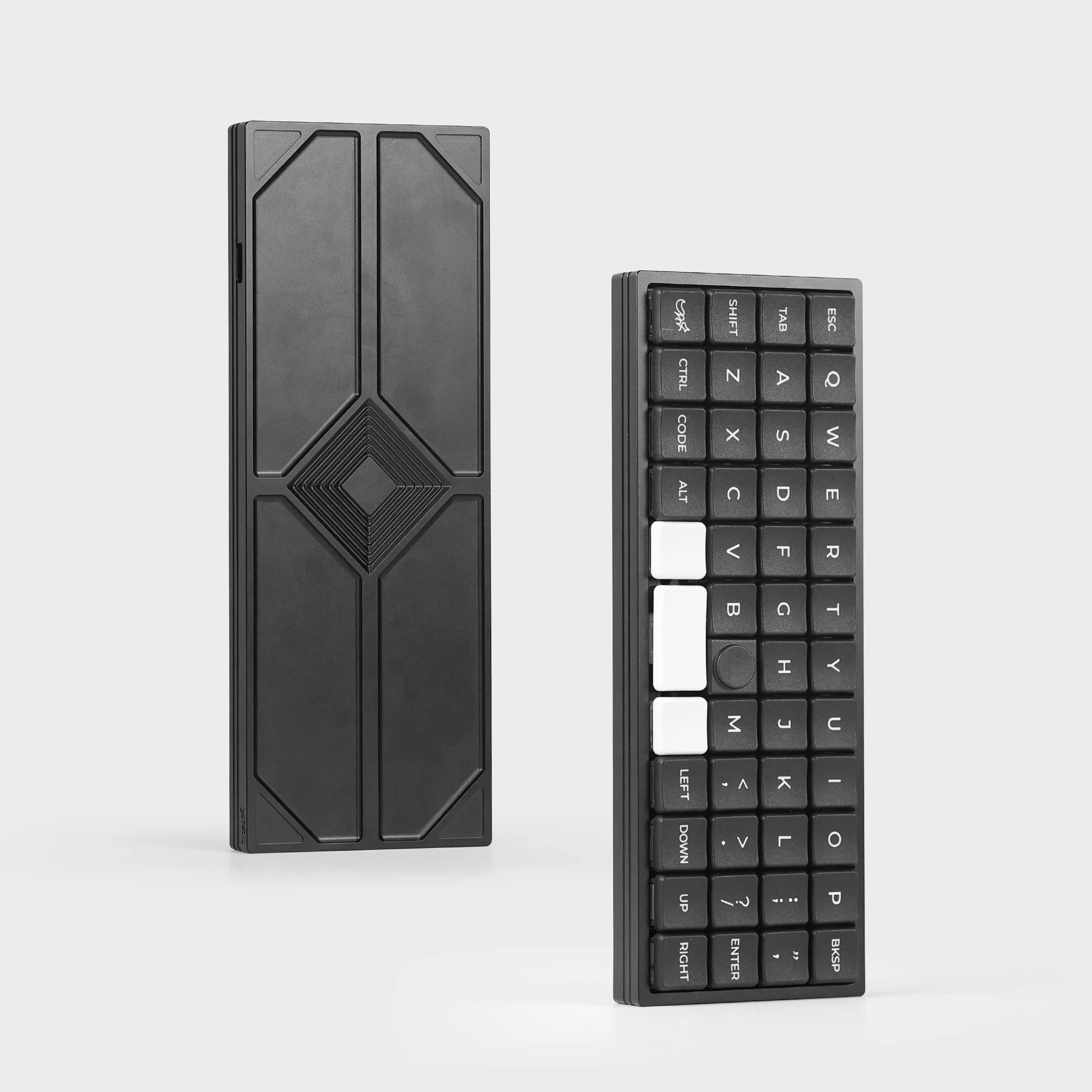 CFX Geonix48 Low profile keyboard Hot-Swap keyboard KIt for Kailh 1350 Choc Low profile Switch Mechanical Keyboard QMK Type-C Qme 48 Black keyboard