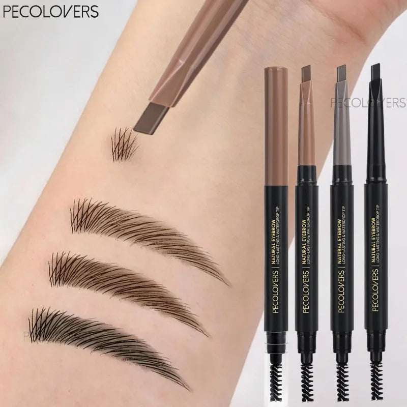 Double-ended Eyebrow Pencil Comes Brush Fills Gaps Eyebrows Qme